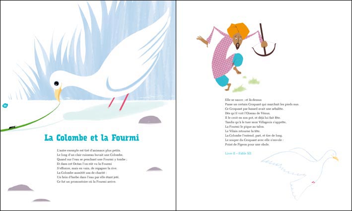 sebastien pelon, fables la fontaine, flammarion, pere castor